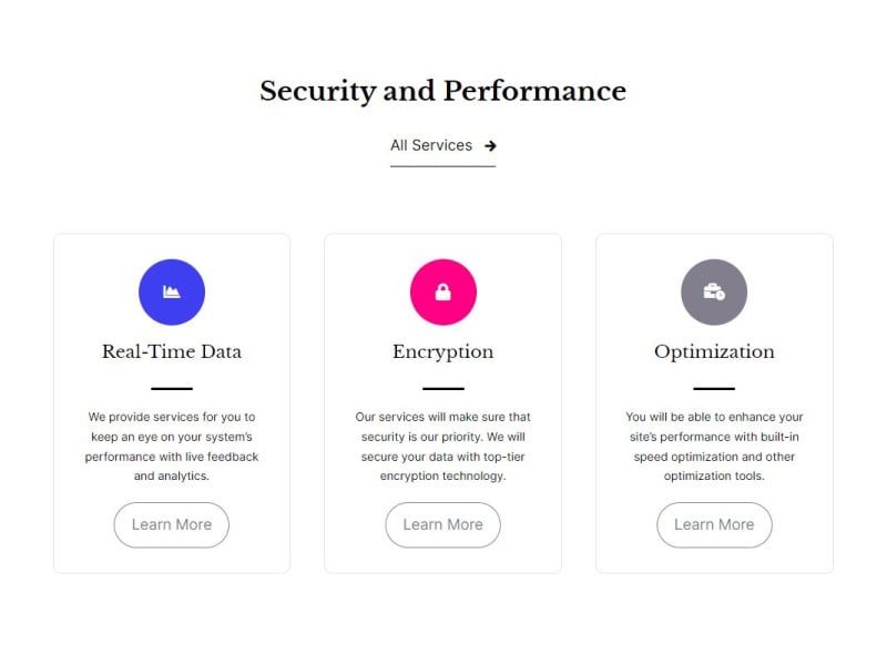 Icon Box with the Web Services